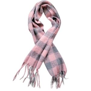 NEW Extra Large Pink and Gray Buffalo Print Scarf